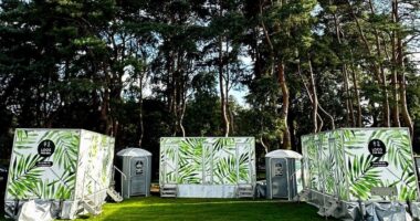 Loo trailers at Guards Polo Club