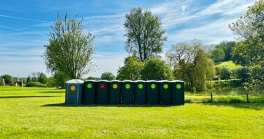 Plastic portable loos