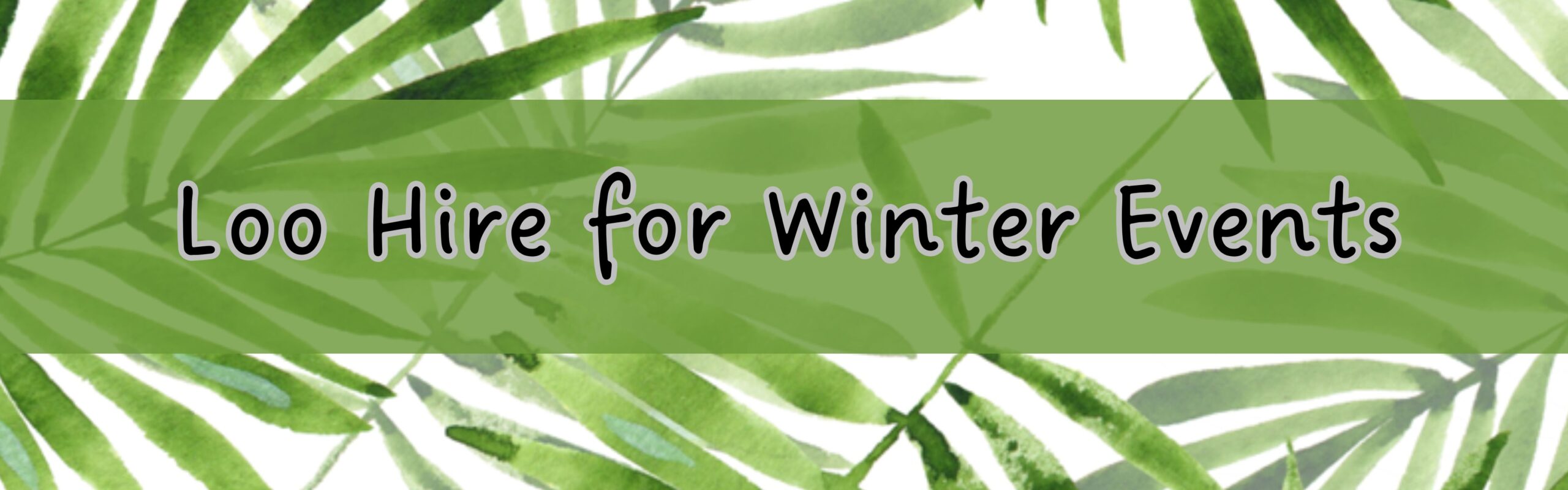 Loo Hire for Winter Events from LOOS FOR DOs